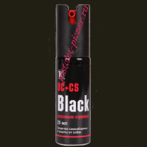 Аэрозольно-струйный газовый баллончик Black-25 мл.